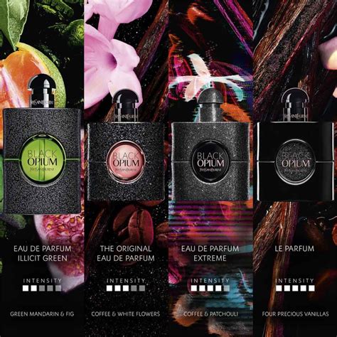 difference between black opium perfumes